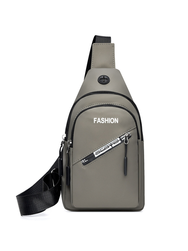 Vyrų krūtinės rankinė iš nailono, kvėpuojantis dizainas, gatvės stilius, poliesterio pamušalas