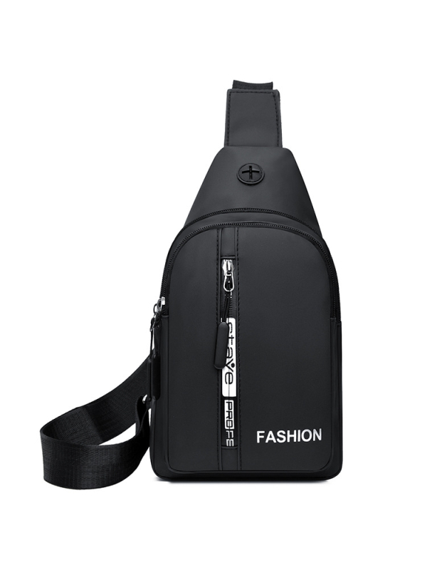 Vyrų krūtinės rankinė iš nailono, kvėpuojantis dizainas, gatvės stilius, poliesterio pamušalas