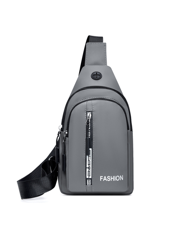 Vyrų krūtinės rankinė iš nailono, kvėpuojantis dizainas, gatvės stilius, poliesterio pamušalas