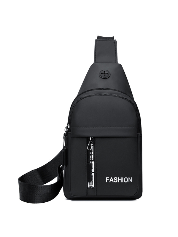 Vyrų krūtinės rankinė iš nailono, kvėpuojantis dizainas, gatvės stilius, poliesterio pamušalas