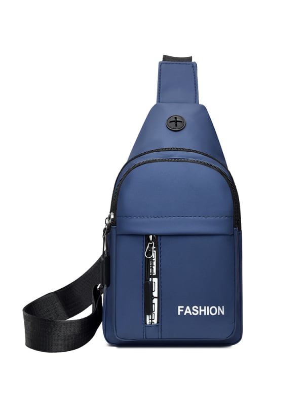 Vyrų krūtinės rankinė iš nailono, kvėpuojantis dizainas, gatvės stilius, poliesterio pamušalas