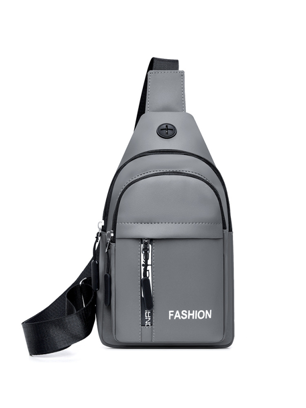 Vyrų krūtinės rankinė iš nailono, kvėpuojantis dizainas, gatvės stilius, poliesterio pamušalas