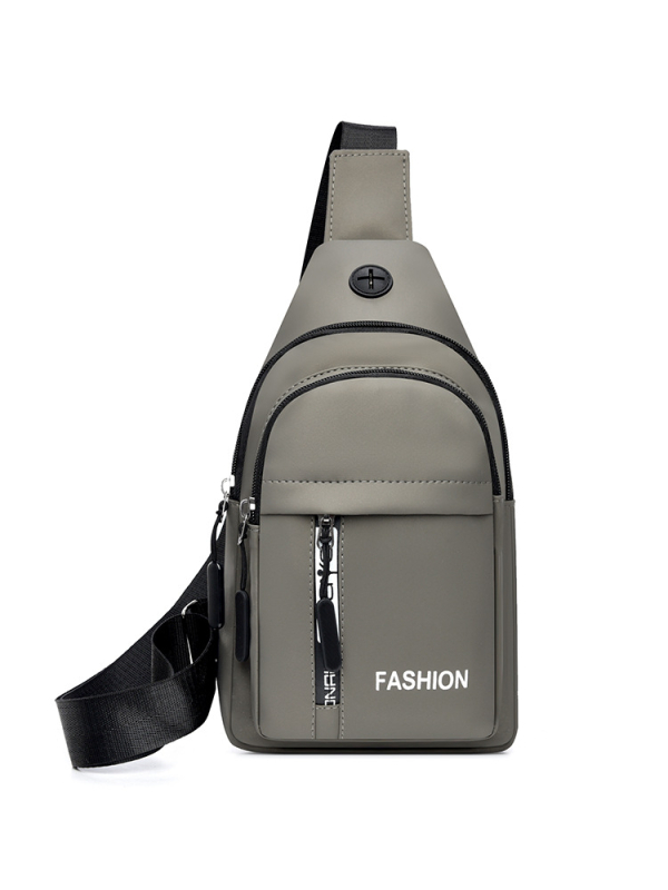 Vyrų krūtinės rankinė iš nailono, kvėpuojantis dizainas, gatvės stilius, poliesterio pamušalas