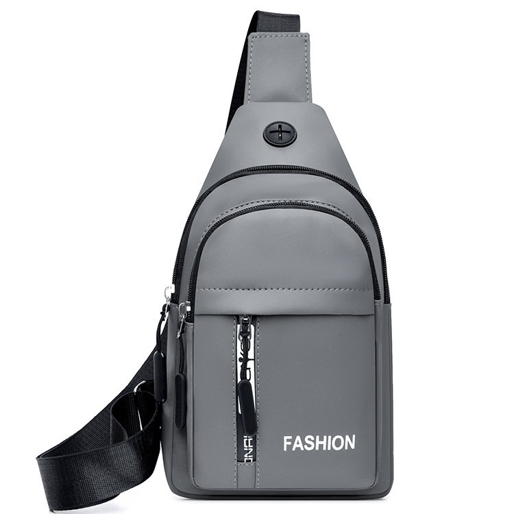 Vyrų krūtinės rankinė iš nailono, kvėpuojantis dizainas, gatvės stilius, poliesterio pamušalas