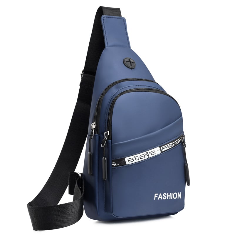 Vyrų krūtinės rankinė iš nailono, kvėpuojantis dizainas, gatvės stilius, poliesterio pamušalas