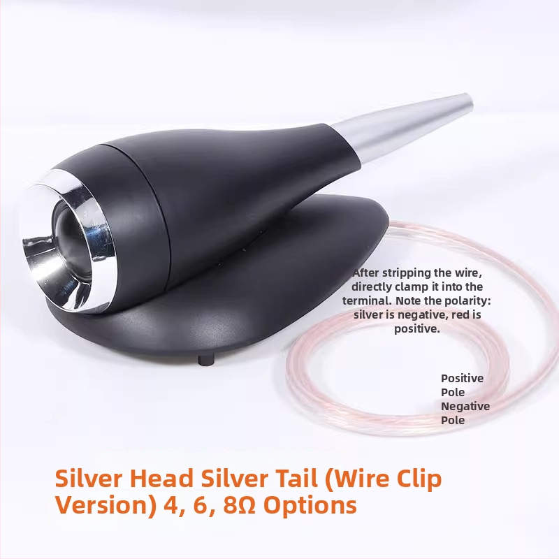 Ārējais augstfrekvenču skaļrunis ar zīda diafragmu, iekšējais magnētiskais ķēde, 25 kodolu zīda filma, Hi‑Fi