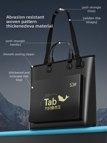 Vízálló horgász táska és felszerelés tároló táska — anyag: selyem virág