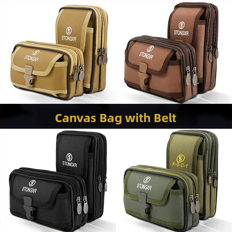 Meeste kanvasist vöökott – ärireisi stiil, vööga kanda, hingav, vastupidav kulumisele, talvine väljaanne 2022