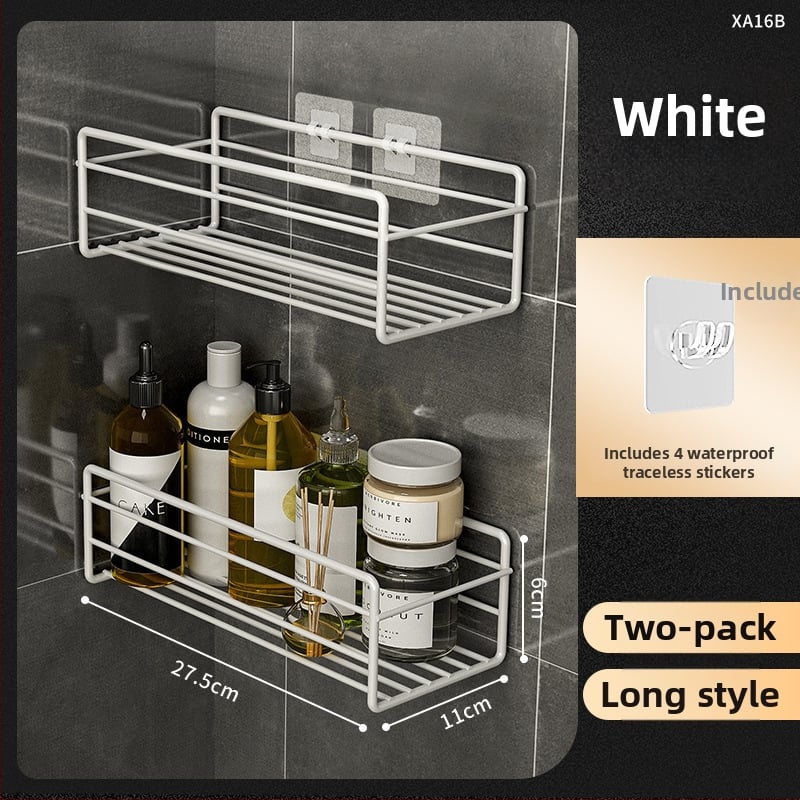 Raft de colț triunghiular pentru baie - fier, finisaj vopsire la cuptor, un singur nivel, capacitate de încărcare: 5