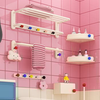 Dopamine Cream Style Стойка за кърпи – анодизиран Space алуминий, 1 слой, носеща тежест 10, Китайски стил, съхранение