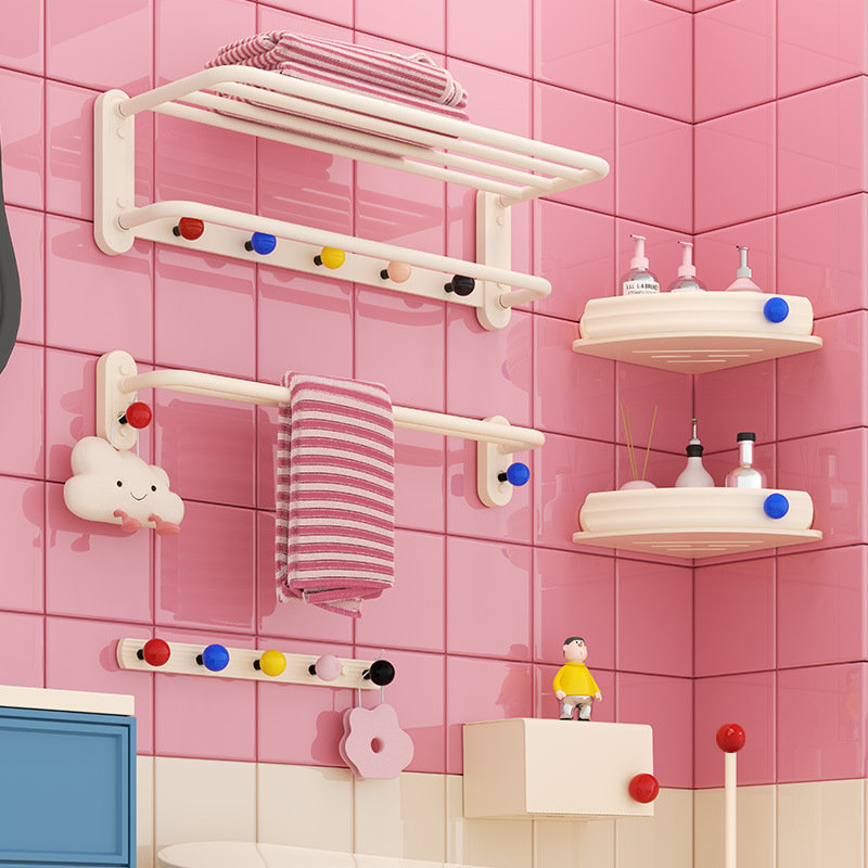 Dopamine Cream Style Стойка за кърпи – анодизиран Space алуминий, 1 слой, носеща тежест 10, Китайски стил, съхранение