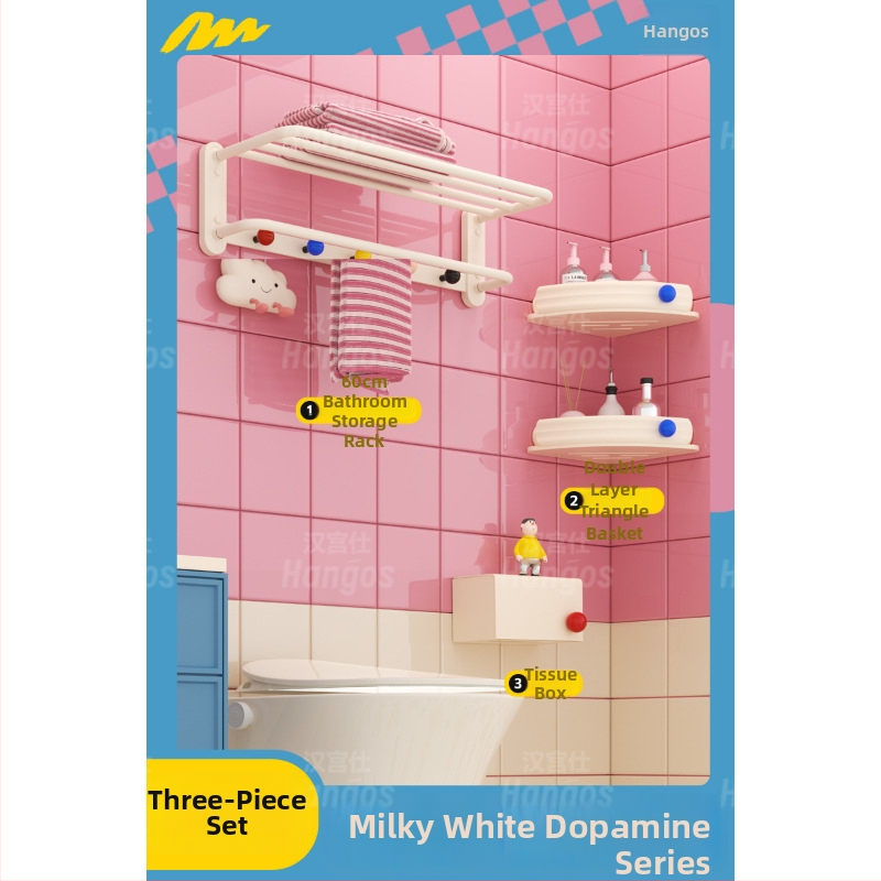 Držiak na uteráky Dopamine Cream Štýl – Anódované Space hliník, 1 vrstva, Zaťaženie 10, Čínske štýl, Ukladanie