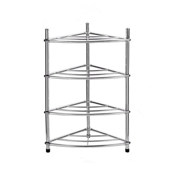 Raft pentru chiuvetă din oțel inoxidabil, organizator de baie pe podea, unic nivel, model 5430, suportă până la 80 kg