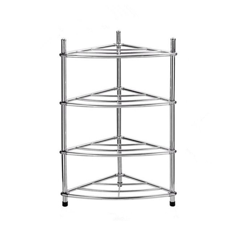 Raft pentru chiuvetă din oțel inoxidabil, organizator de baie pe podea, unic nivel, model 5430, suportă până la 80 kg