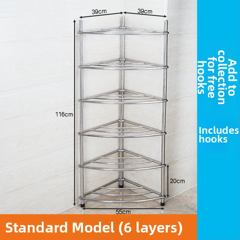 Raft pentru chiuvetă din oțel inoxidabil, organizator de baie pe podea, unic nivel, model 5430, suportă până la 80 kg