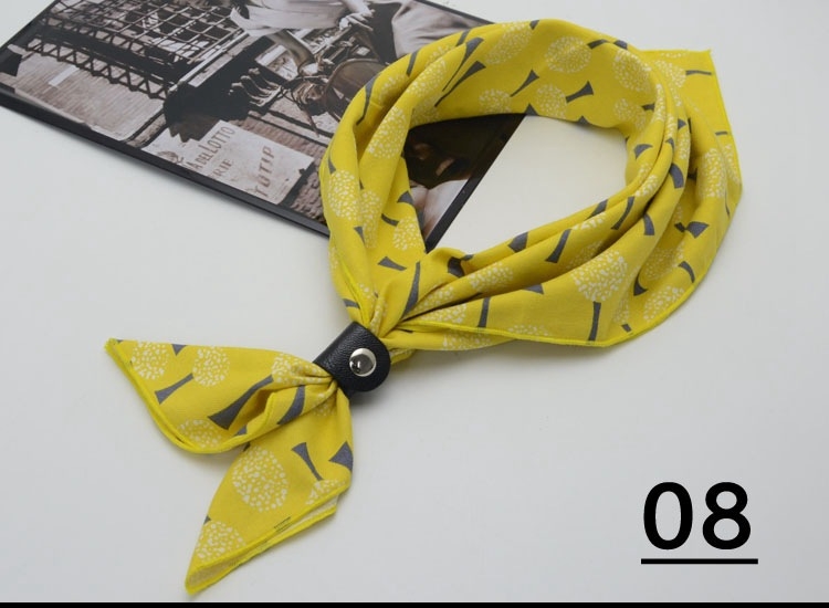 Šal od poliestera i pamuka, karikatura uzorak, super širok, trendovski stil