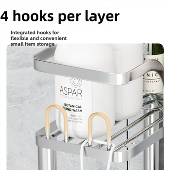 Wo cube Raft din oțel inoxidabil pentru colțul băii, raft triunghiular în picioare cu 2 etaje, design modern minimalist, capacitate de încărcare ridicată