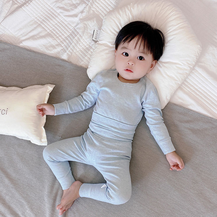 Set termic din bumbac pentru iarnă, model desen animat, 96–100% bumbac, gros, menține căldura