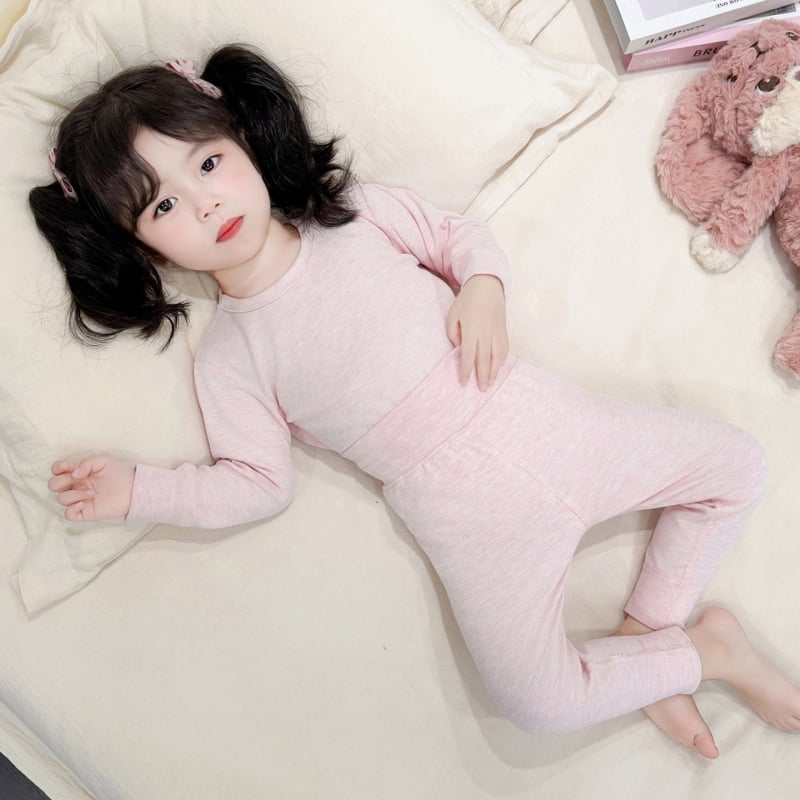 Set termic din bumbac pentru iarnă, model desen animat, 96–100% bumbac, gros, menține căldura