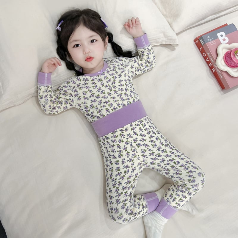 Set termic din bumbac pentru iarnă, model desen animat, 96–100% bumbac, gros, menține căldura