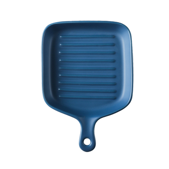 Порцеланова чиния, неправилна форма, японски стил, едноцветна глазура, подходяща за микровълнова