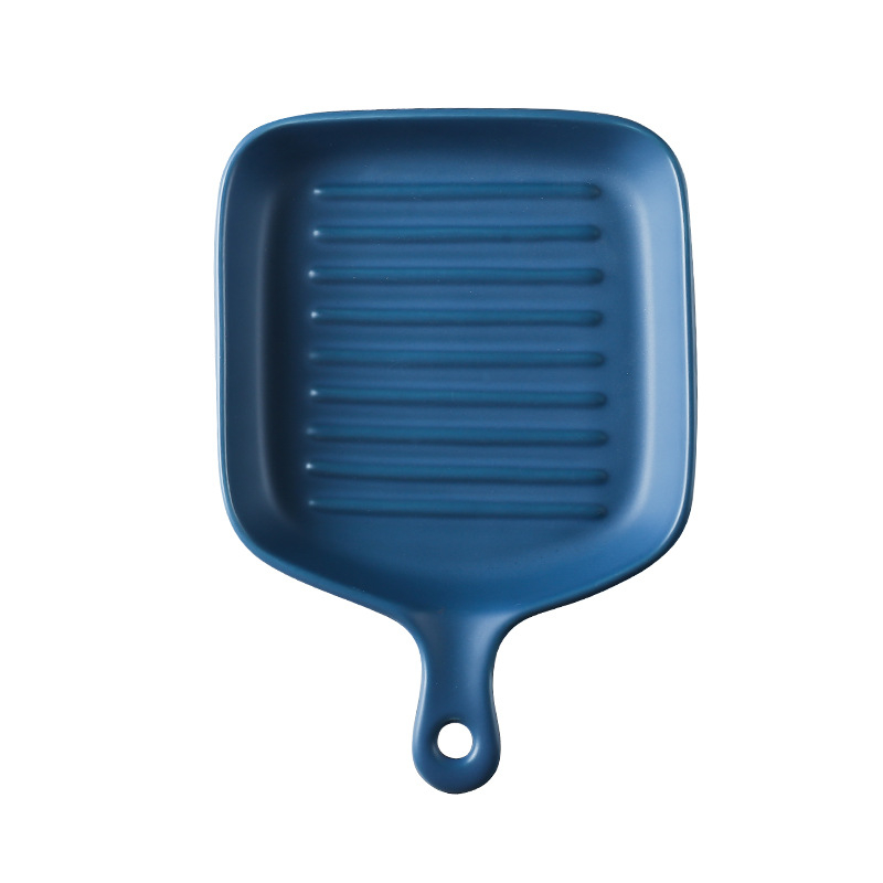 Порцеланова чиния, неправилна форма, японски стил, едноцветна глазура, подходяща за микровълнова