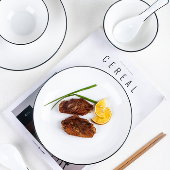 Vas porțelan japonez, formă rotundă, compatibil cu microunde, finisaj sub glazură