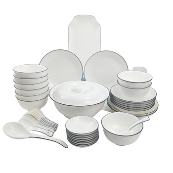 Vas porțelan japonez, formă rotundă, compatibil cu microunde, finisaj sub glazură