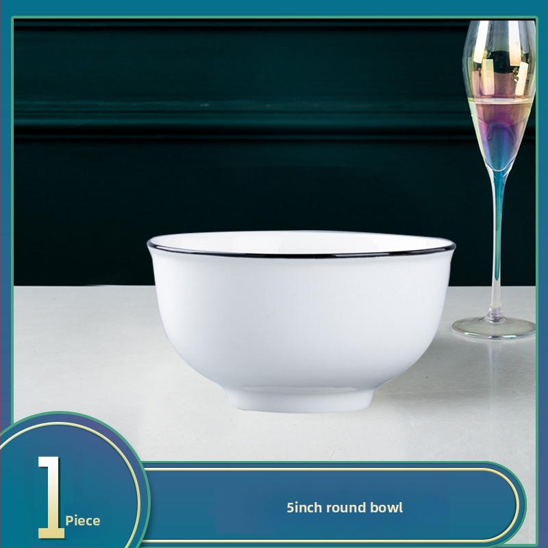 Vas porțelan japonez, formă rotundă, compatibil cu microunde, finisaj sub glazură