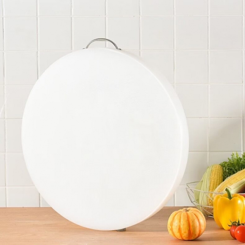 Кръгла дебела PE дъска за рязане – за зеленчуци и месо, многофункционална кухненска повърхност за дома и за бизнес употреба