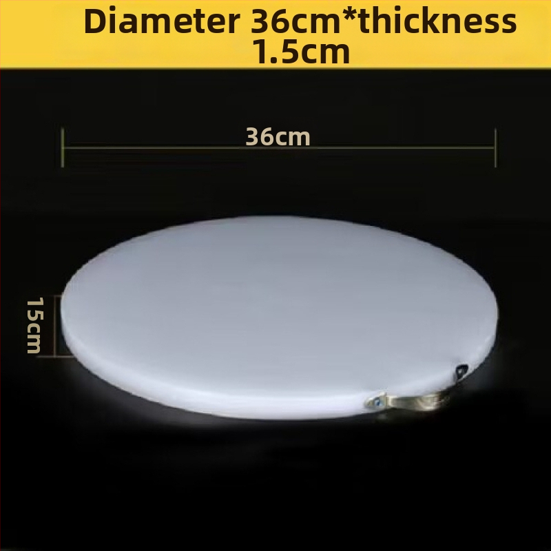 Кръгла дебела PE дъска за рязане – за зеленчуци и месо, многофункционална кухненска повърхност за дома и за бизнес употреба