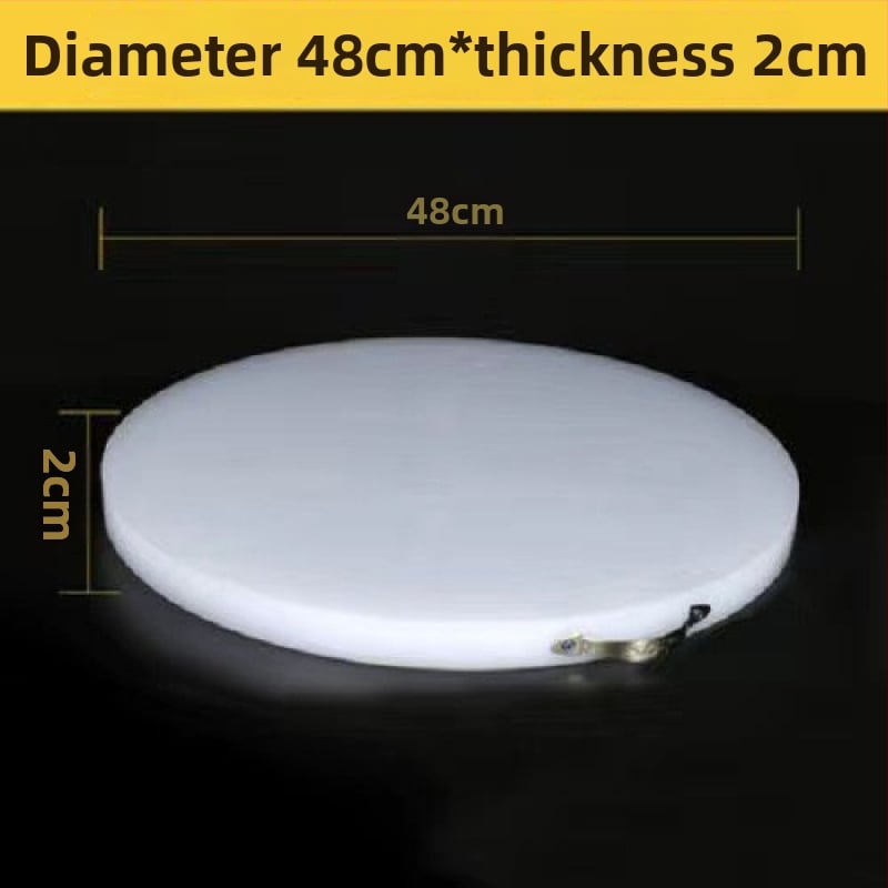 Кръгла дебела PE дъска за рязане – за зеленчуци и месо, многофункционална кухненска повърхност за дома и за бизнес употреба