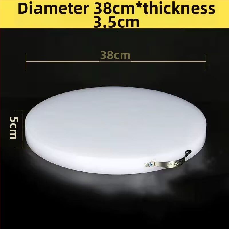 Кръгла дебела PE дъска за рязане – за зеленчуци и месо, многофункционална кухненска повърхност за дома и за бизнес употреба