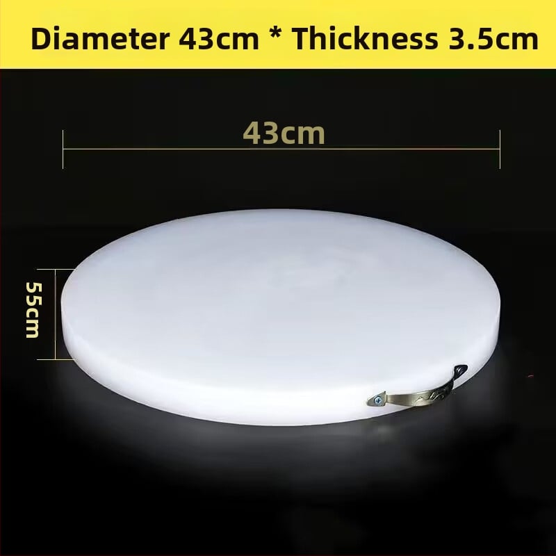 Кръгла дебела PE дъска за рязане – за зеленчуци и месо, многофункционална кухненска повърхност за дома и за бизнес употреба