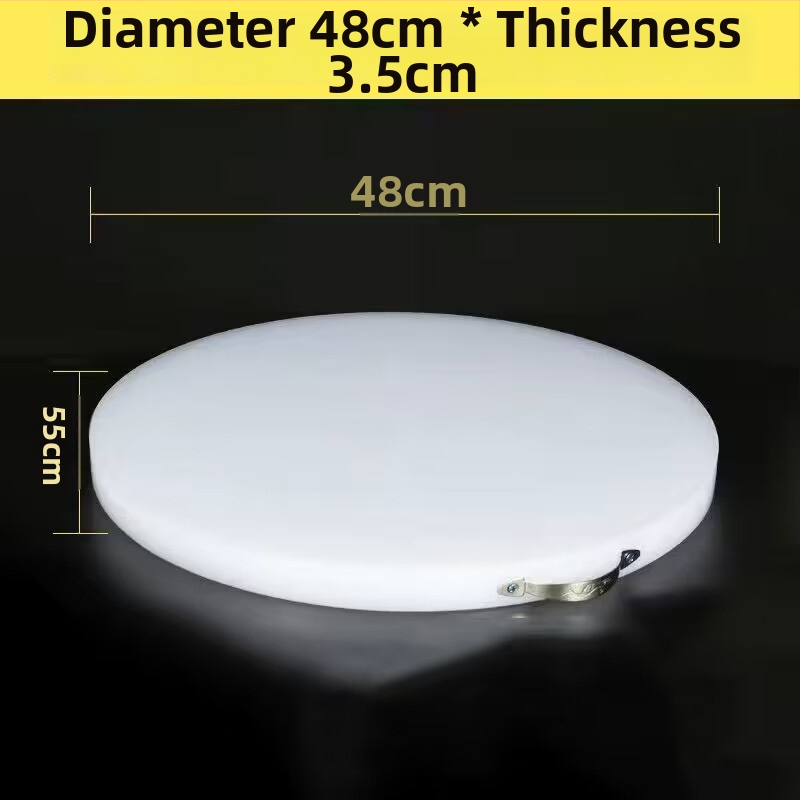 Кръгла дебела PE дъска за рязане – за зеленчуци и месо, многофункционална кухненска повърхност за дома и за бизнес употреба