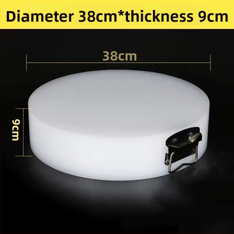 Кръгла дебела PE дъска за рязане – за зеленчуци и месо, многофункционална кухненска повърхност за дома и за бизнес употреба