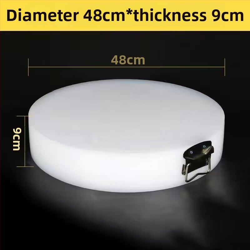 Кръгла дебела PE дъска за рязане – за зеленчуци и месо, многофункционална кухненска повърхност за дома и за бизнес употреба