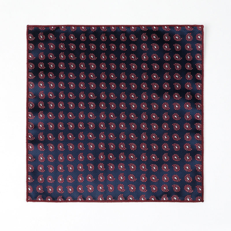 Set trei piese pentru bărbați, pentru afaceri: cravată, papion, batistă în model Paisley Jacquard