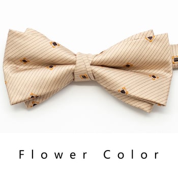 Formalni set kravata, mašna i džepna marama - širina 8,5 cm, jacquard, cvjetni uzorak, poliester
