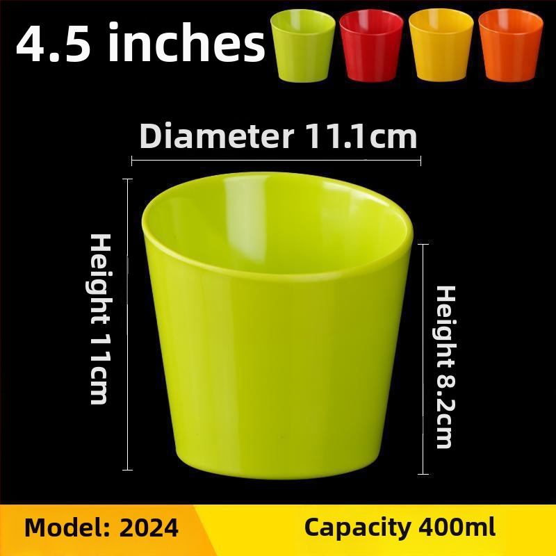 Vas melamină – în formă de extraterestru, model monocrom, finisaj glazurat, imprimare logo și posibilitate de personalizare, pentru adulți, stil simplu