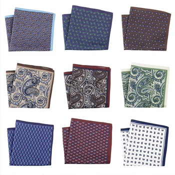 Vreckovka do saka s Paisley kvetinovým vzorom, polyesterové vlákna, jednovrstvá tkanina, večerné oblečenie