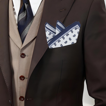 Vreckovka do saka s Paisley kvetinovým vzorom, polyesterové vlákna, jednovrstvá tkanina, večerné oblečenie