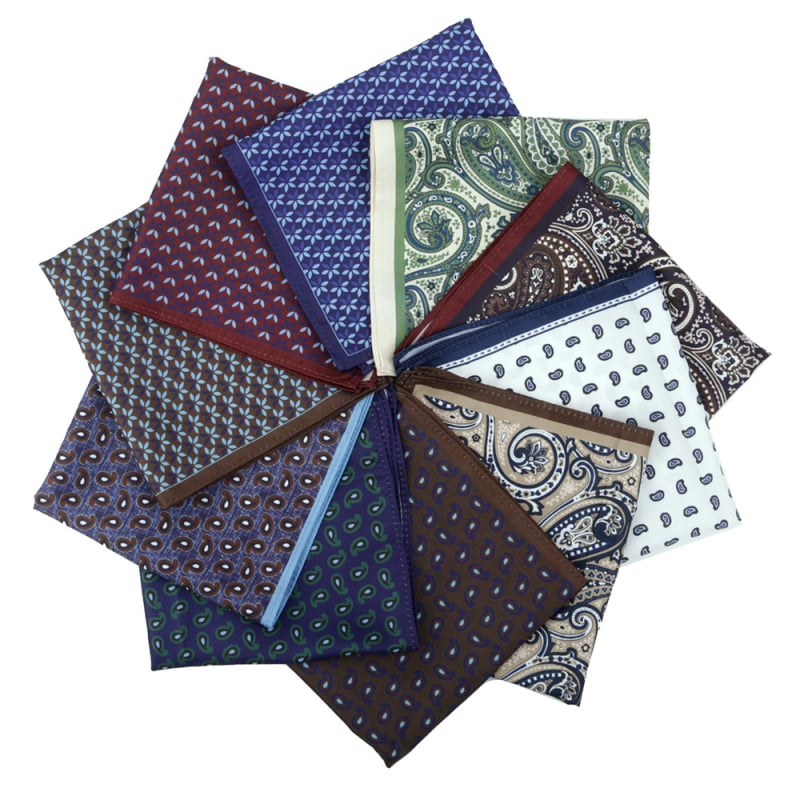 Vreckovka do saka s Paisley kvetinovým vzorom, polyesterové vlákna, jednovrstvá tkanina, večerné oblečenie