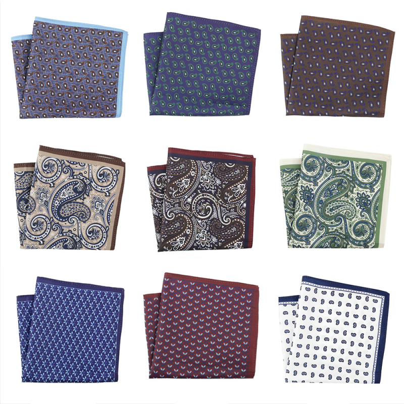 Vreckovka do saka s Paisley kvetinovým vzorom, polyesterové vlákna, jednovrstvá tkanina, večerné oblečenie