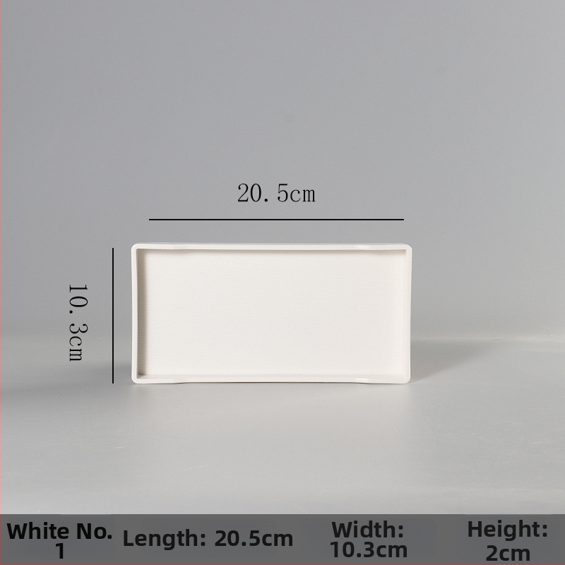 Ορθογώνιος δίσκος από μελαμίνη για ξενοδοχεία και ενοικιαζόμενα δωμάτια – προσαρμόσιμος με εκτύπωση λογότυπου, δυνατότητα ιδιωτικής ετικέτας, μοντέρνος μινιμαλιστικός σχεδιασμός