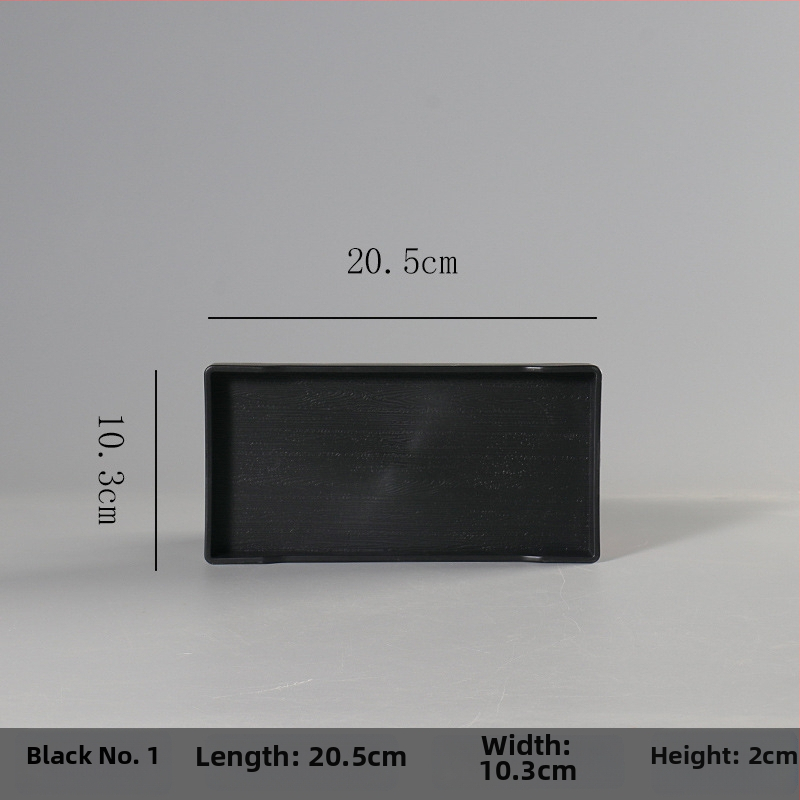 Ορθογώνιος δίσκος από μελαμίνη για ξενοδοχεία και ενοικιαζόμενα δωμάτια – προσαρμόσιμος με εκτύπωση λογότυπου, δυνατότητα ιδιωτικής ετικέτας, μοντέρνος μινιμαλιστικός σχεδιασμός