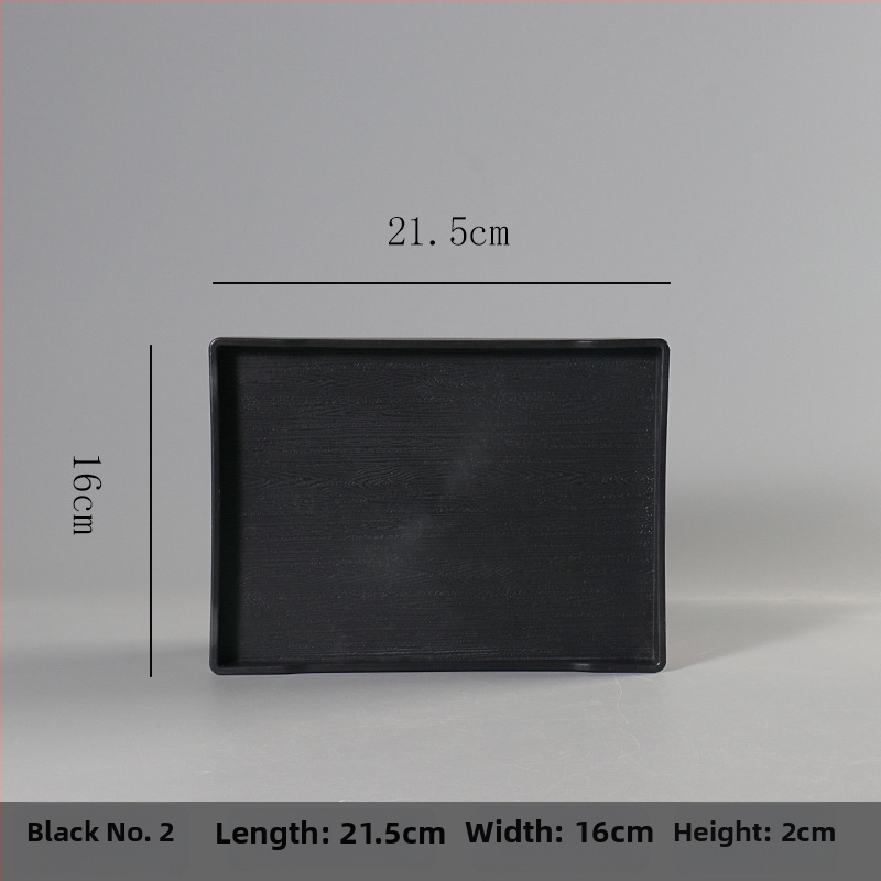 Ορθογώνιος δίσκος από μελαμίνη για ξενοδοχεία και ενοικιαζόμενα δωμάτια – προσαρμόσιμος με εκτύπωση λογότυπου, δυνατότητα ιδιωτικής ετικέτας, μοντέρνος μινιμαλιστικός σχεδιασμός