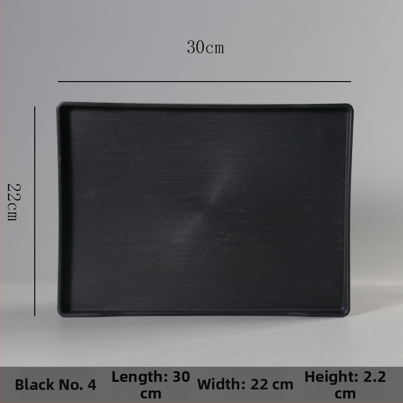 Ορθογώνιος δίσκος από μελαμίνη για ξενοδοχεία και ενοικιαζόμενα δωμάτια – προσαρμόσιμος με εκτύπωση λογότυπου, δυνατότητα ιδιωτικής ετικέτας, μοντέρνος μινιμαλιστικός σχεδιασμός