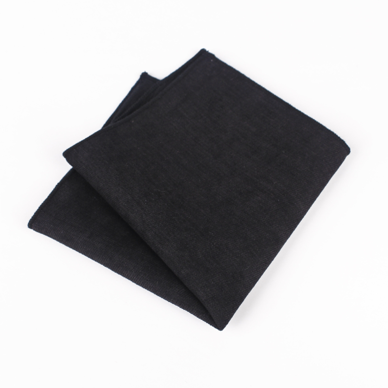 Unisex τετράγωνο μαντήλι για την τσέπη από σουέδ, μονόχρωμο, βαμμένο, επίσημο στυλ