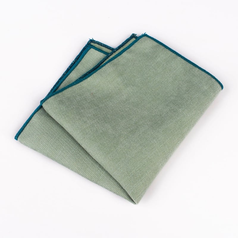 Unisex τετράγωνο μαντήλι για την τσέπη από σουέδ, μονόχρωμο, βαμμένο, επίσημο στυλ